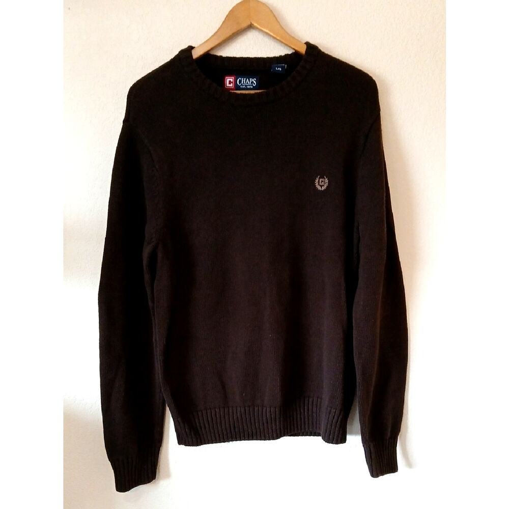 Chaps Men's Preppy Brown Sweater Classic Fit